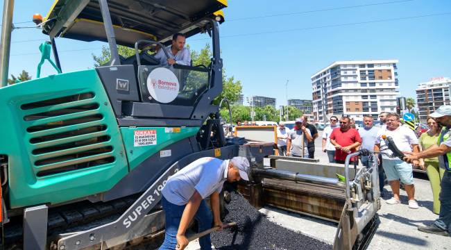 Bornova Belediyesi yollar için durmadan çalışıyor