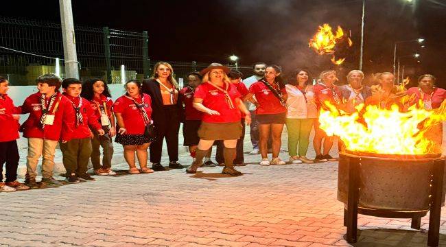 İzcilerin kamp mesaisi