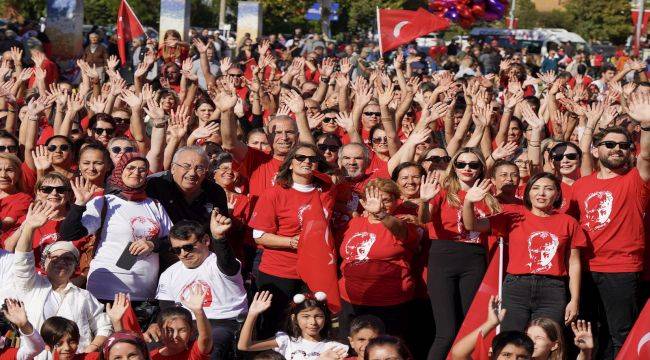 Cumhuriyet coşkusu harmandalı ile yaşandı