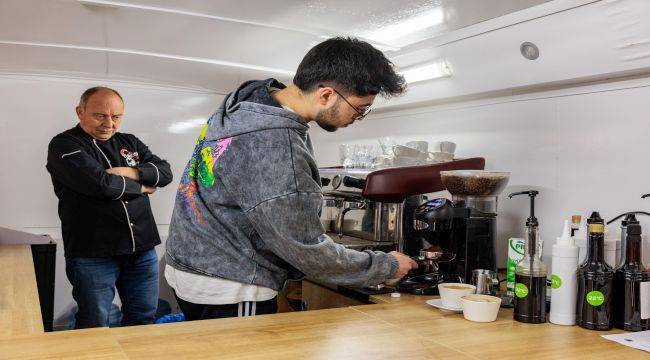 Mobil Barista Kursu Mezunlarını Verdi