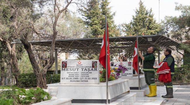 18 Mart Öncesi Şehitliklere Özel Bakım 